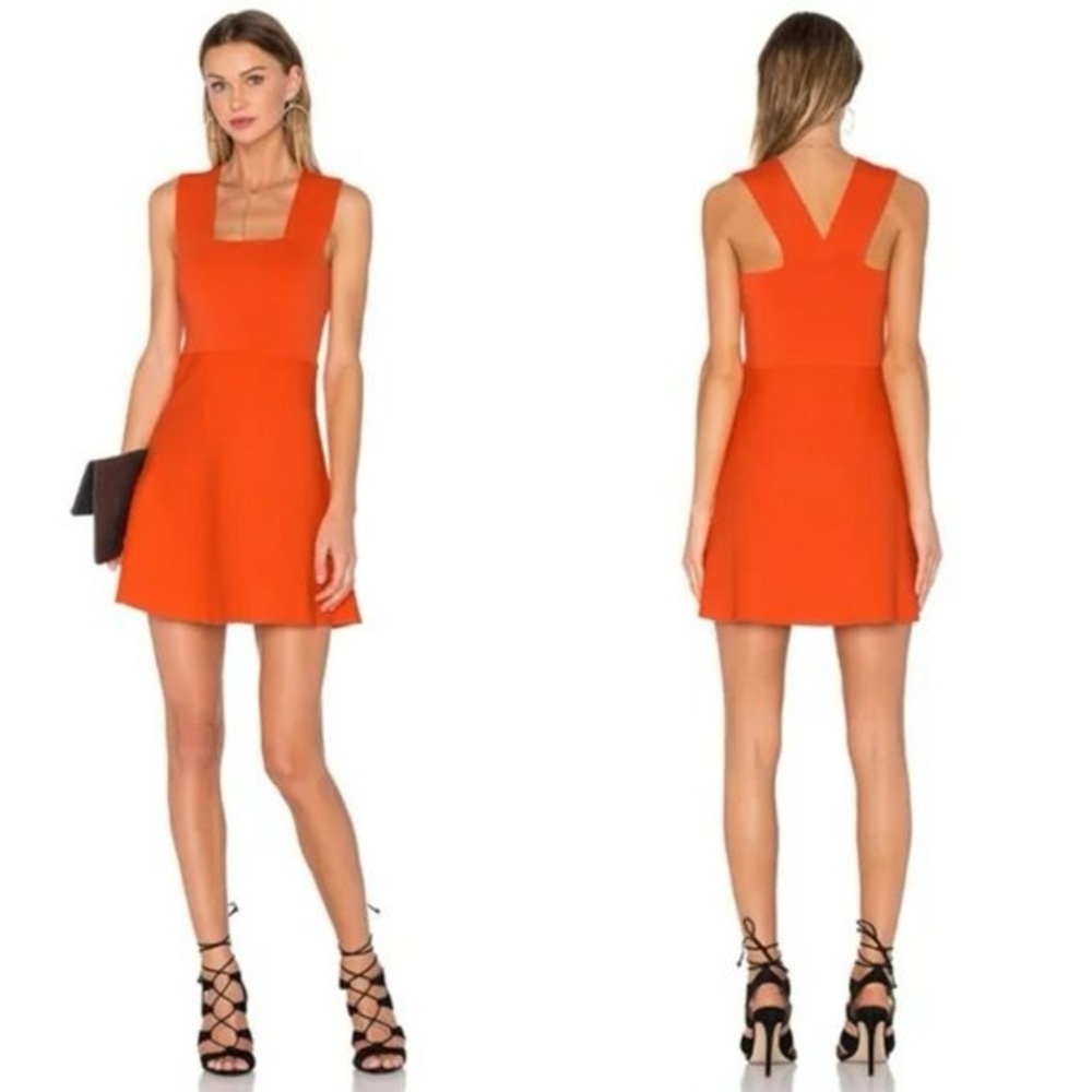 A.L.C. Ali Sleeveless Stretch Knit Mini Dress in Guava